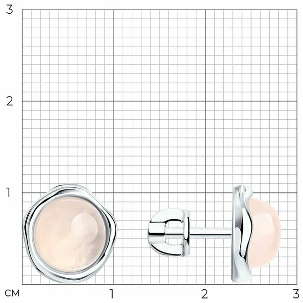 Серьги пусеты 83020259