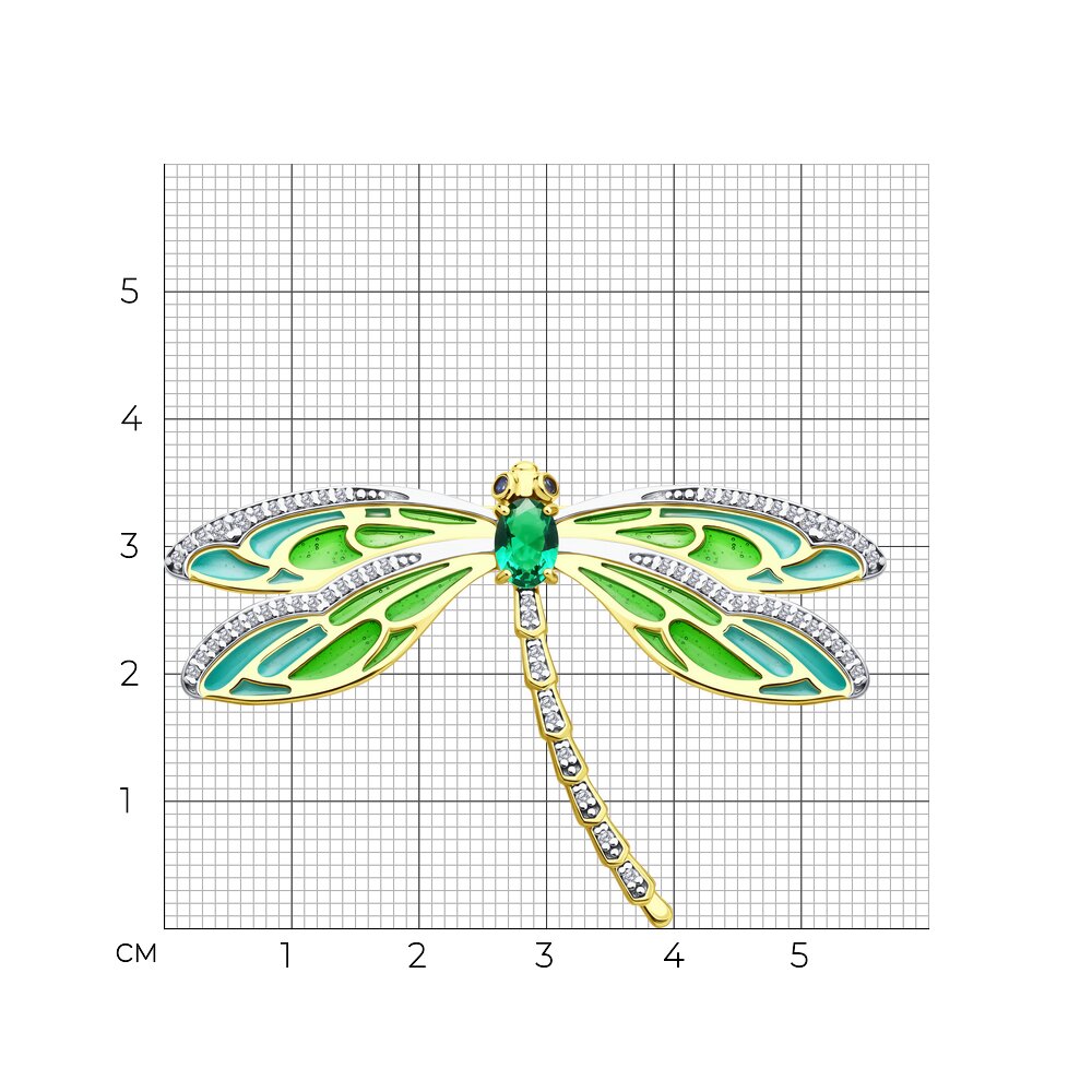 Брошь 93-140-02317-1