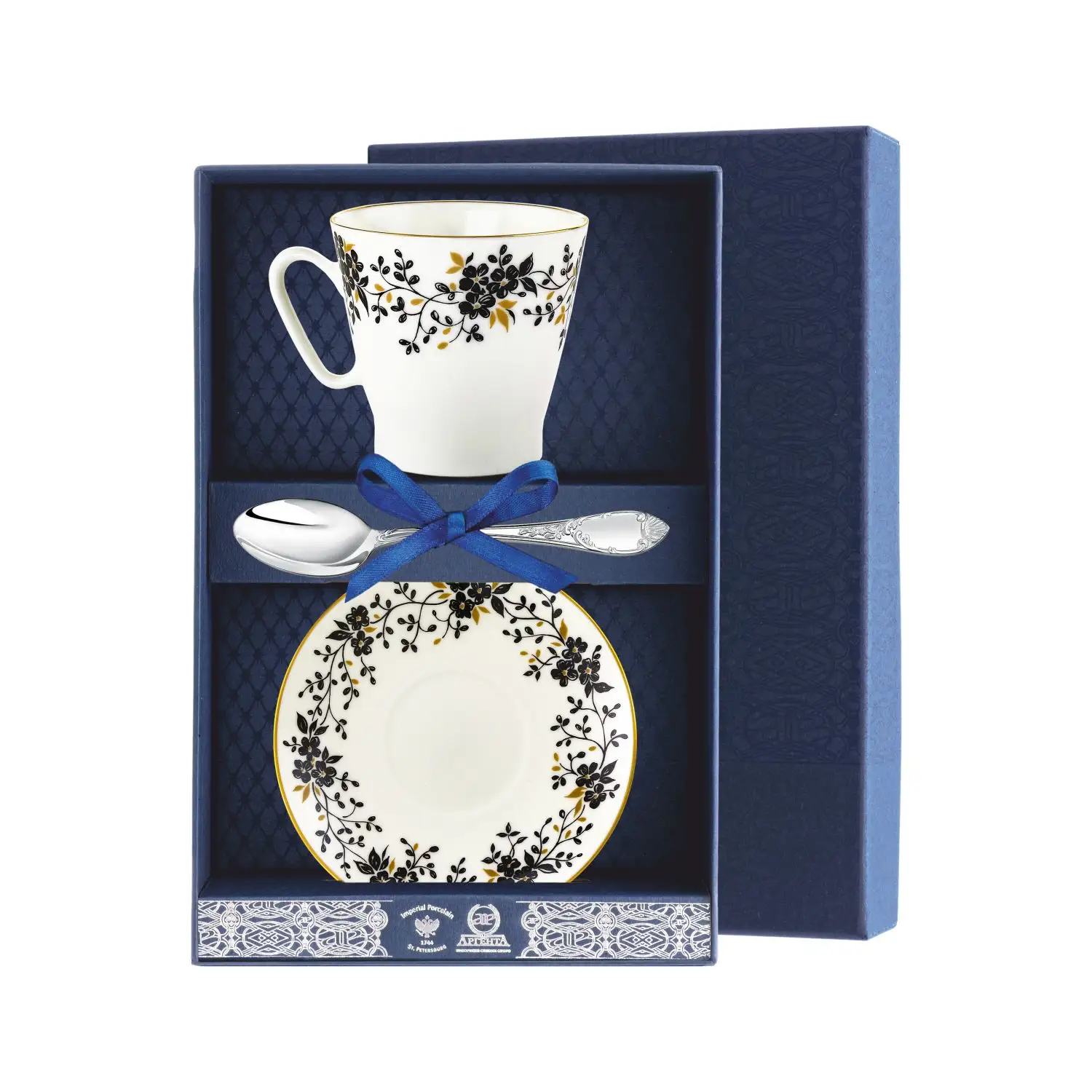 Набор 092Ф07 кофейный &quot;Черный кофе - Тонкие веточки (л.к.