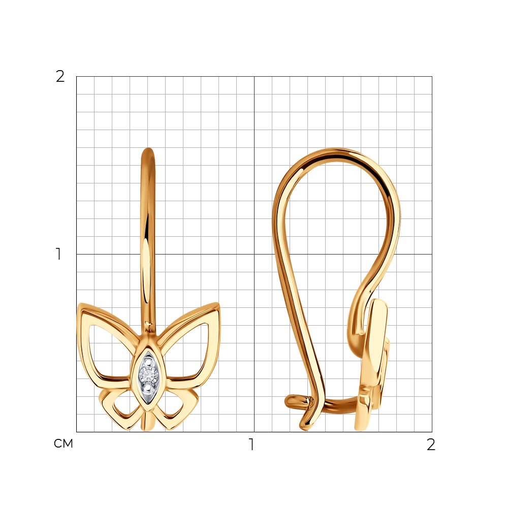 Серьги детские 51-120-02808-1