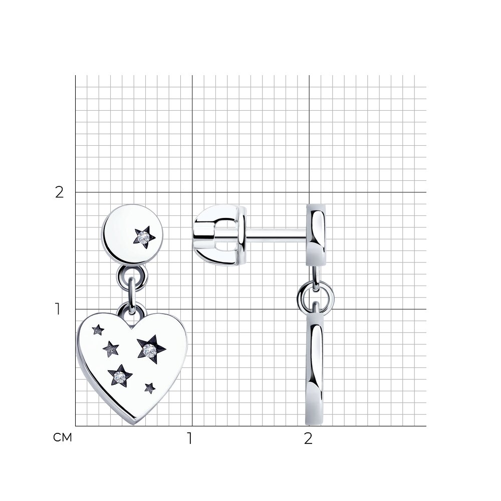 Серьги пусеты 95020105