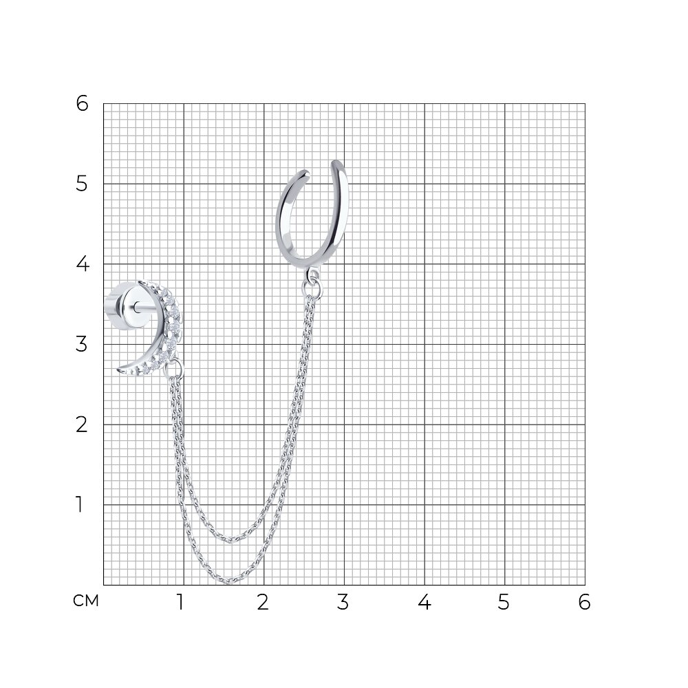 Серьга одиночная 94170378