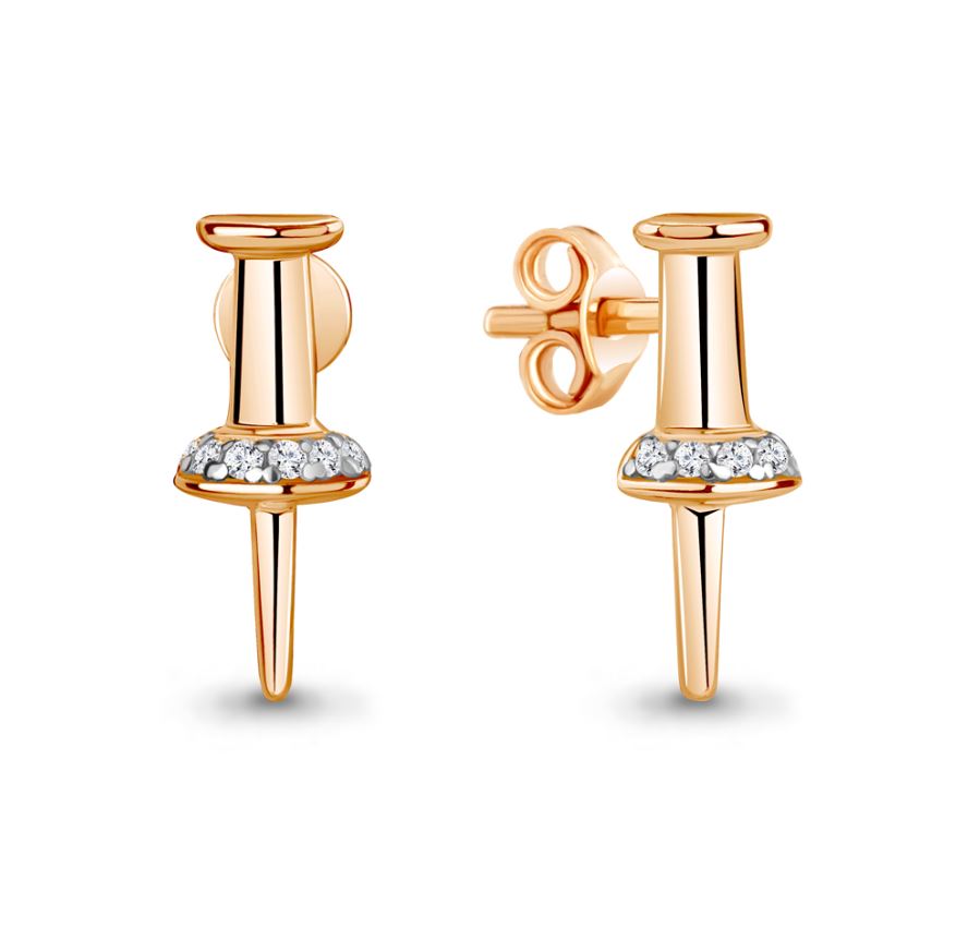 Серьги пусеты 49334А.1