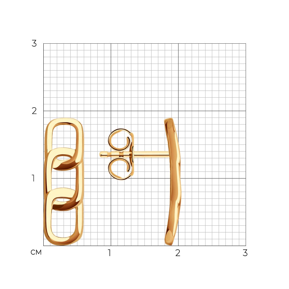 Серьги пусеты 029982