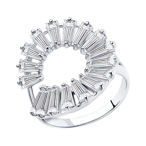 Кольца серебряные с камнями и без камней