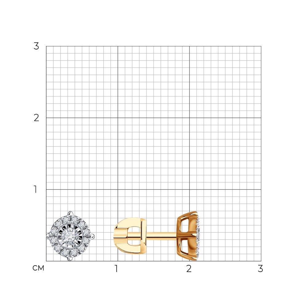 Серьги пусеты 1022113 №23 564