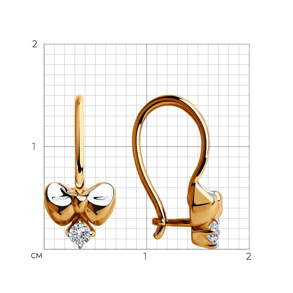 Серьги детские 51-120-00395-1