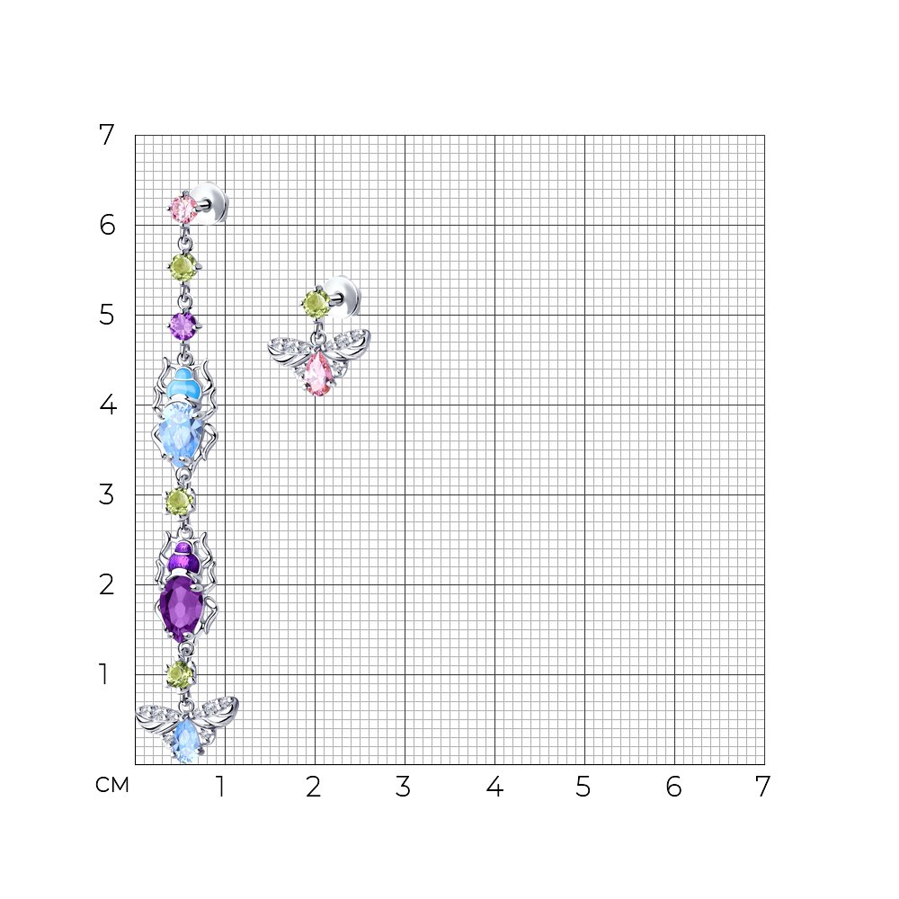 Серьги пусеты 94023643