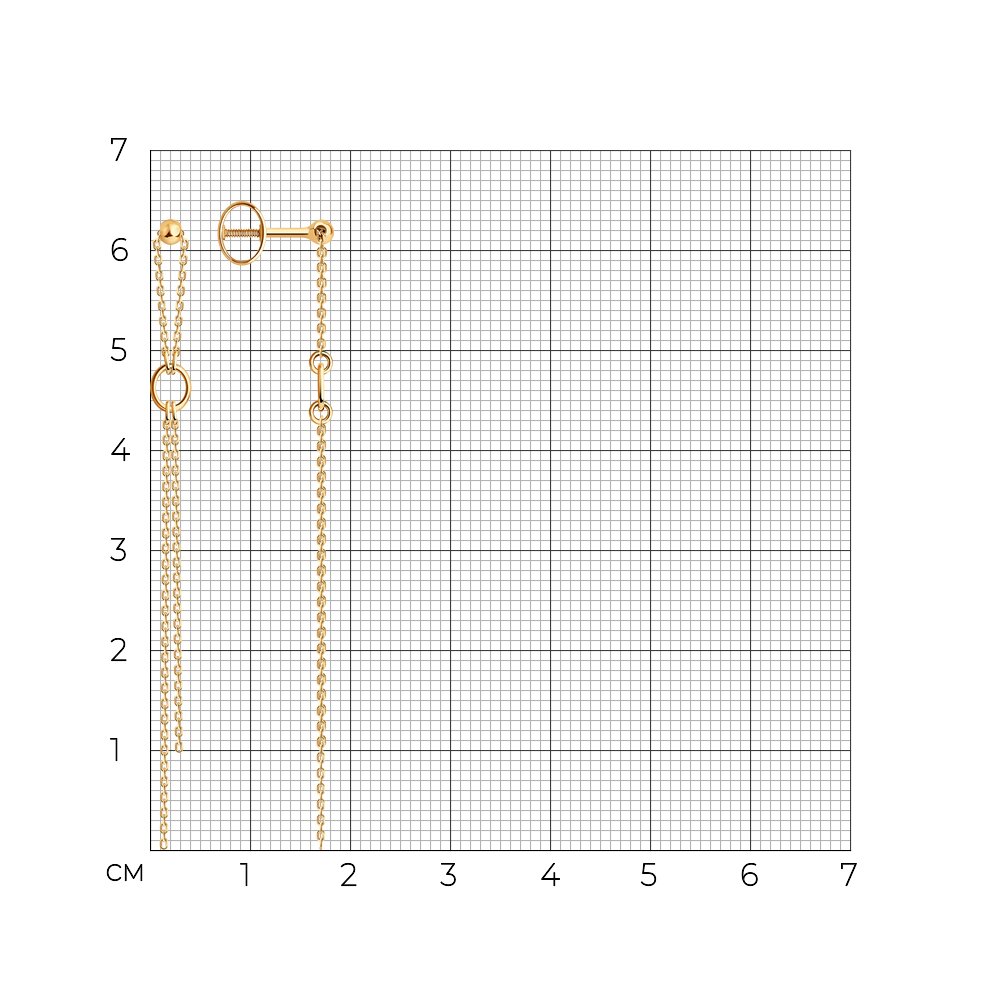 Серьги пусеты 0200507