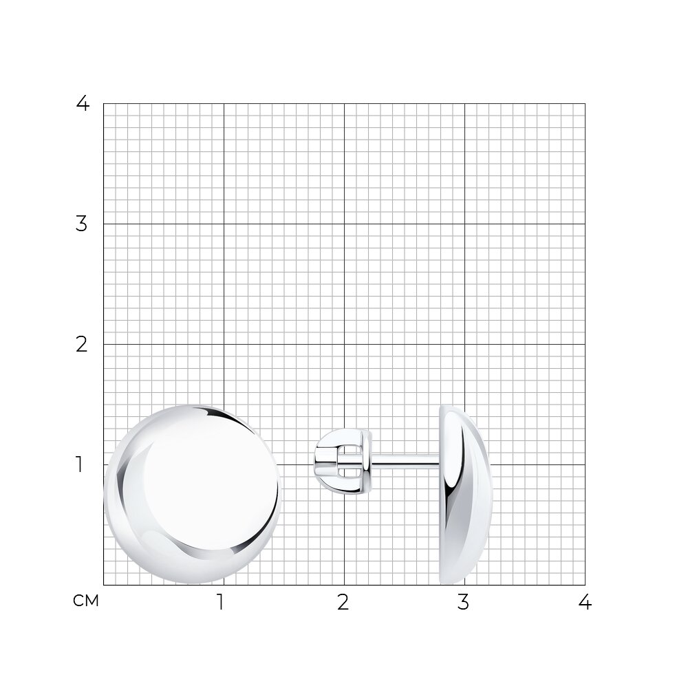 Серьги пусеты 94027013