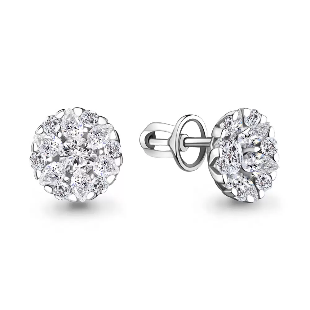 Серьги пусеты 48336А.5