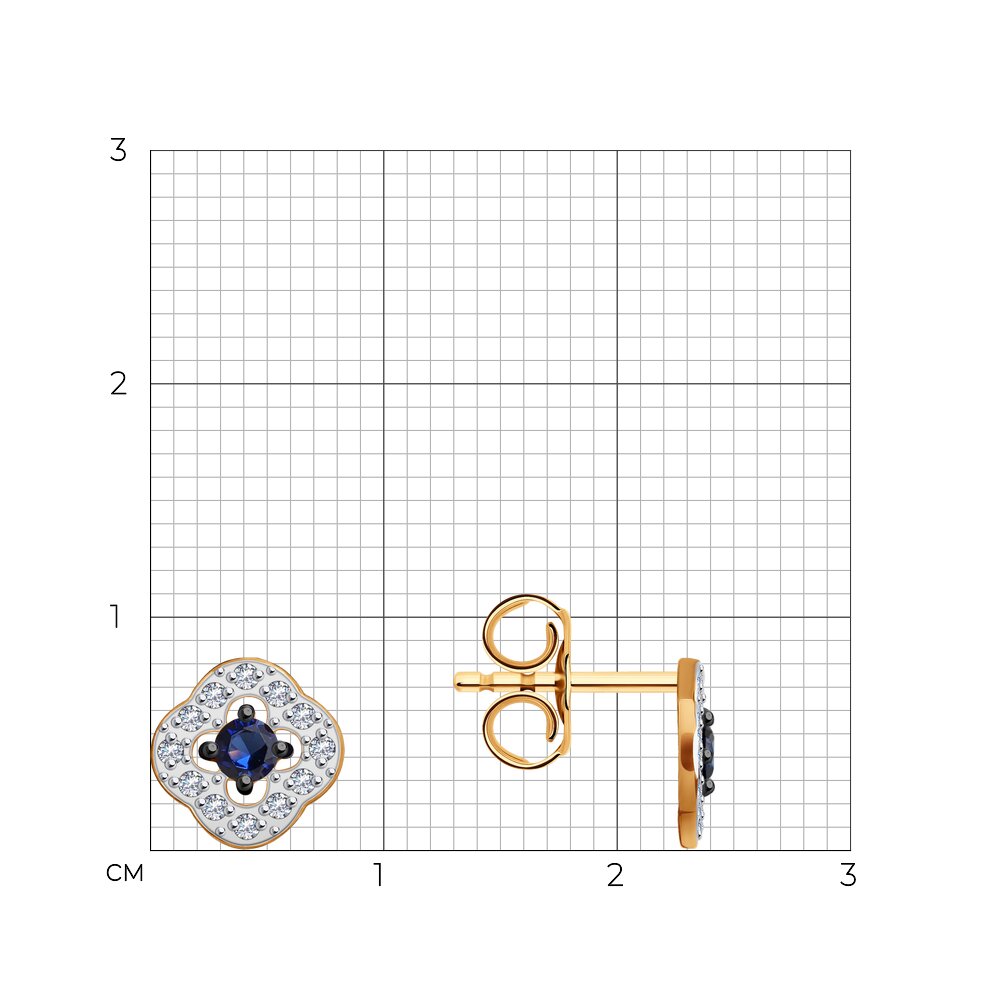 Серьги пусеты 0200032