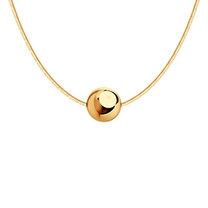 Колье золотые с искусственными камнями и без камней