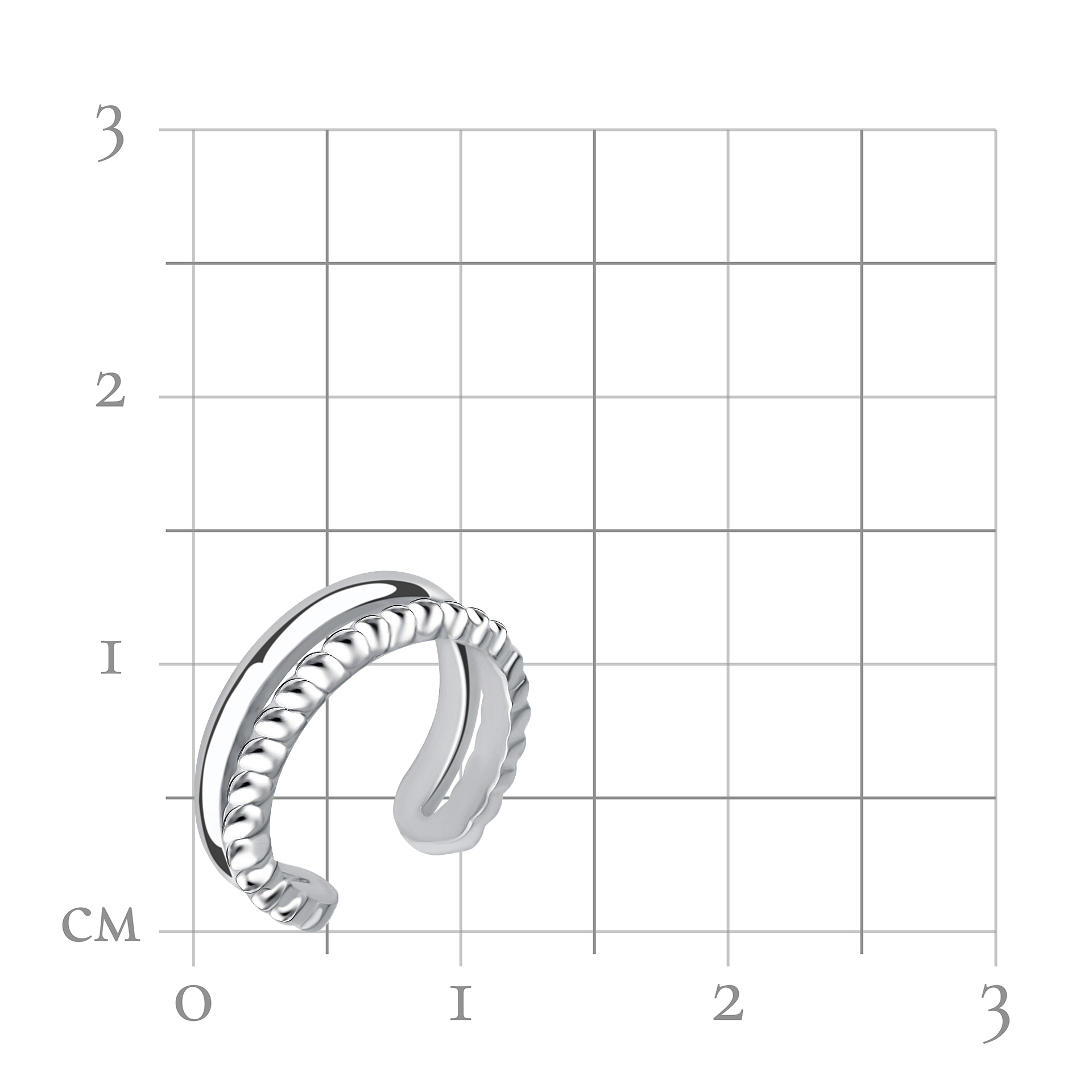 Серьга одиночная 17-72-0000-10860