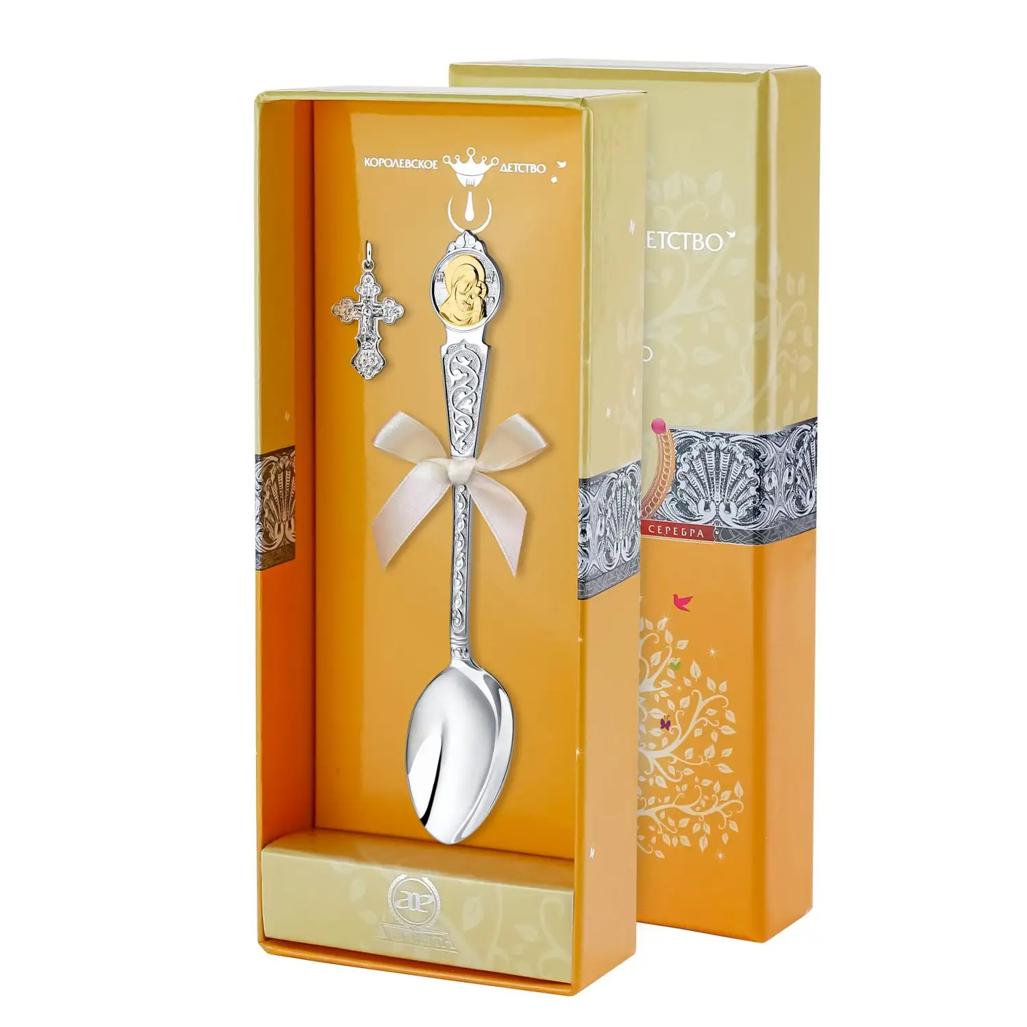 Набор 1028НБ00802 &quot;Крестильный Казанская Божья Матерь&quot; ч/п (ло