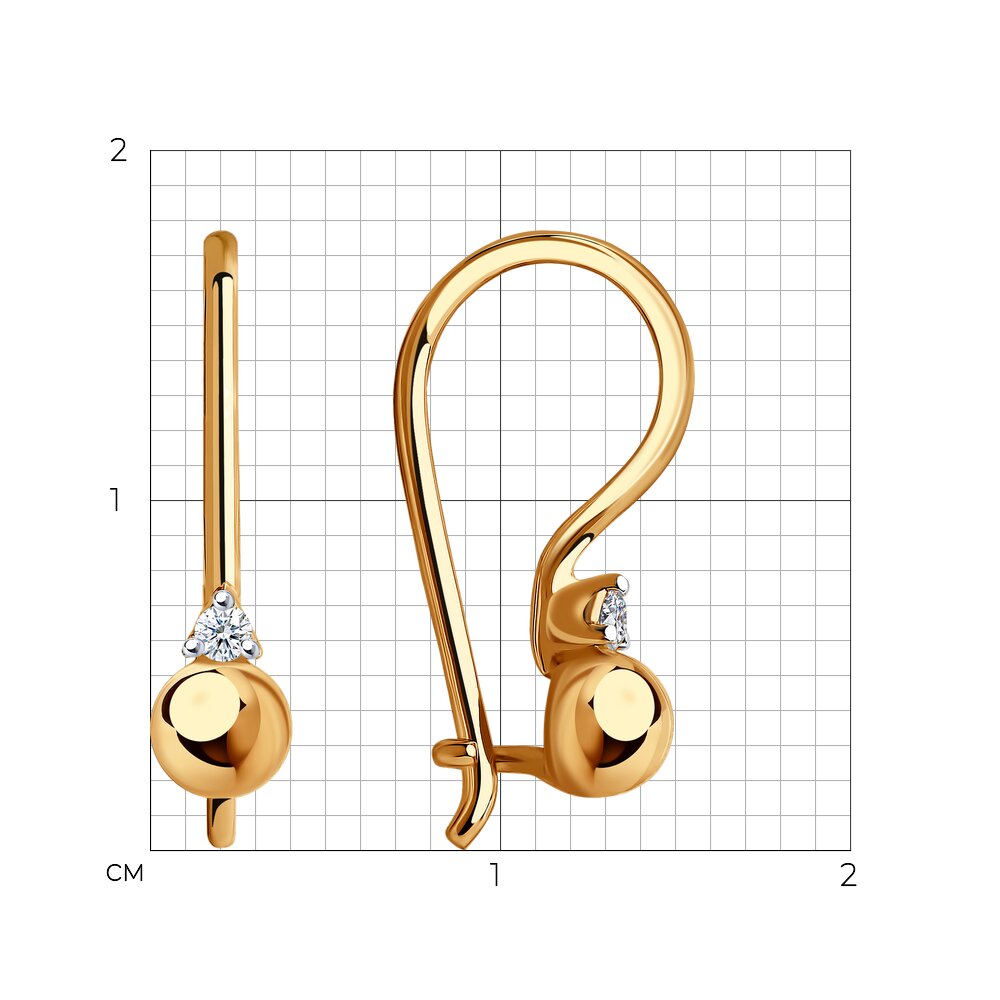 Серьги детские 51-120-00511-1