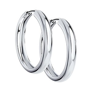 Серьги серебряные с камнями и без камней