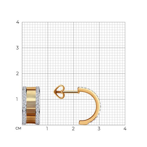 Серьги пусеты 51-122-01580-2