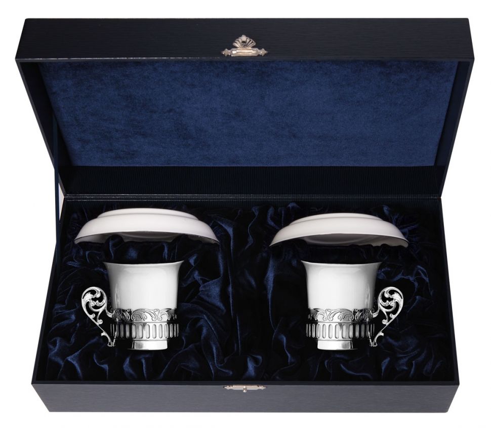 Набор 689НБ07806 чаш/коф &quot;Богема&quot;+блюдце (4 пред.) +футляр