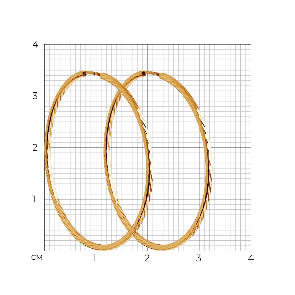 Серьги 140068 d 35 мм