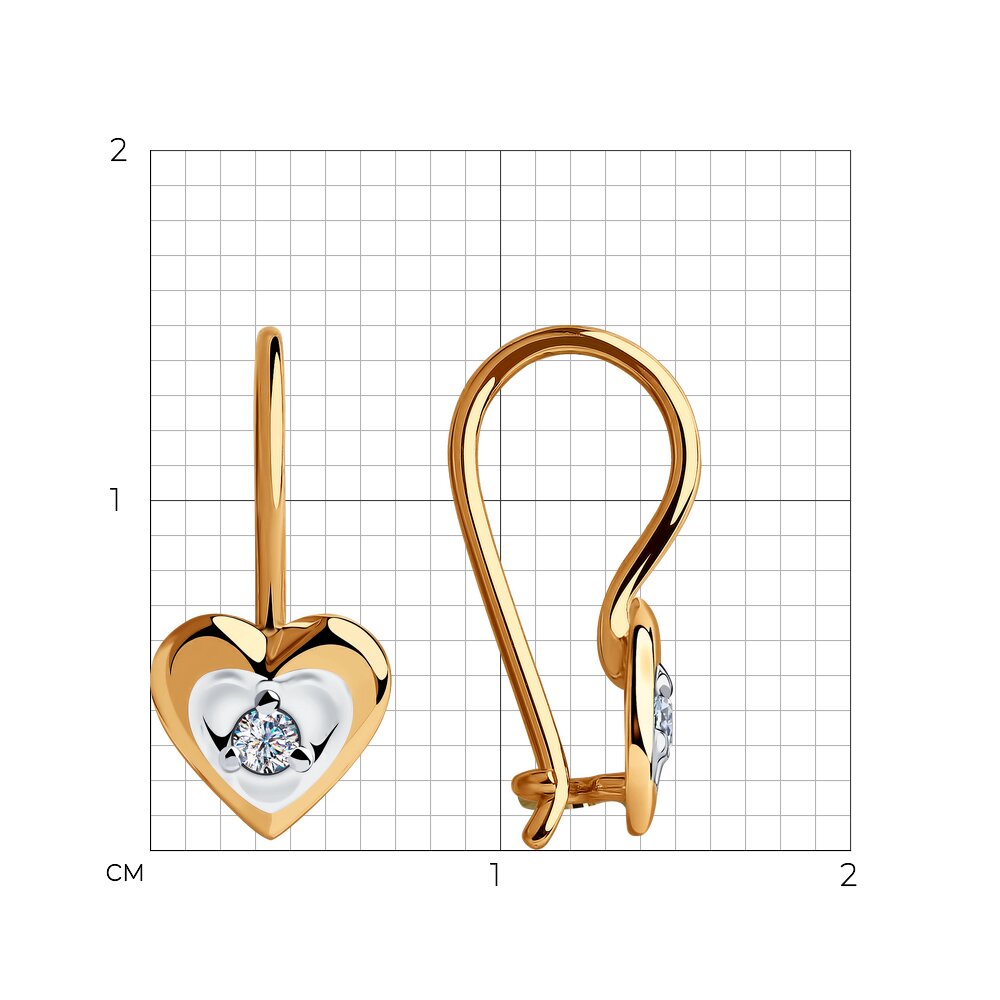 Серьги детские 51-120-01458-1