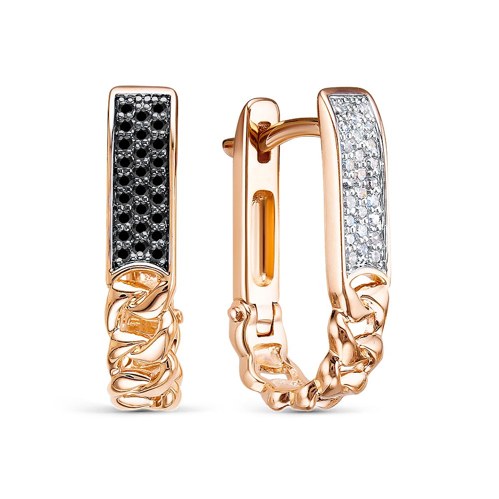 Серьги 5-6835-106-2К-Чбр