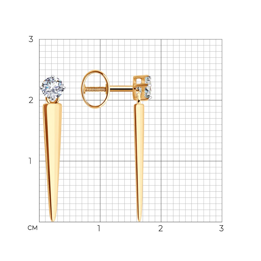Серьги пусеты 0200453