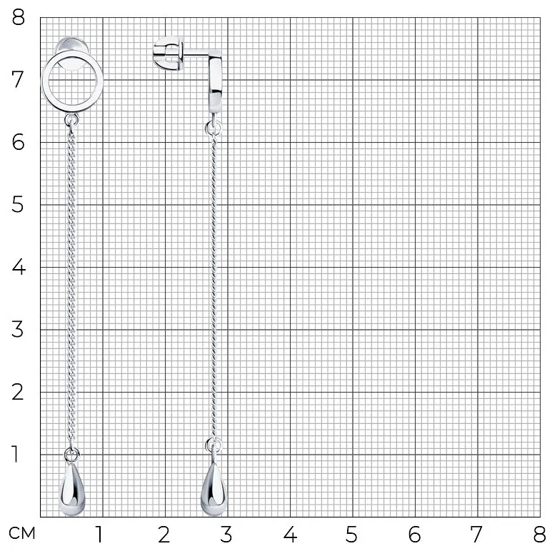 Серьги пусеты 94025006