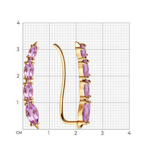 Серьги зажимы 51-320-02451-3