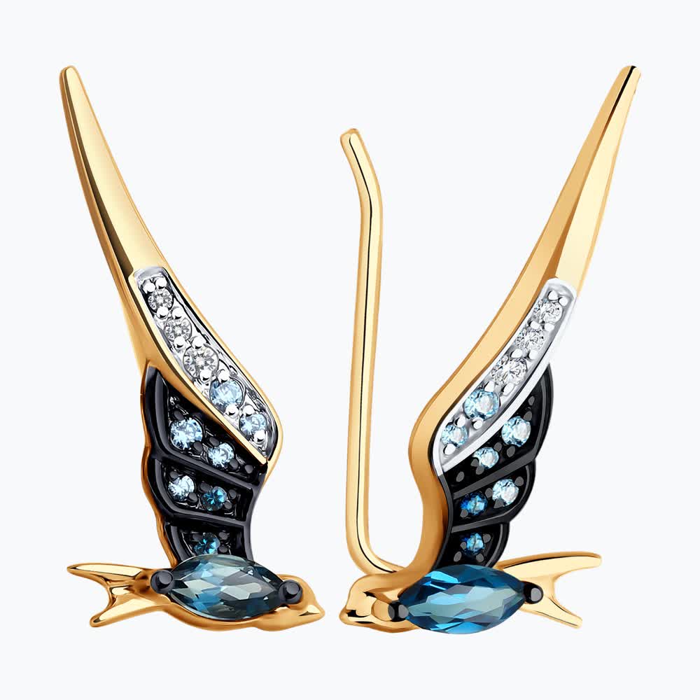 Серьги зажимы 728685