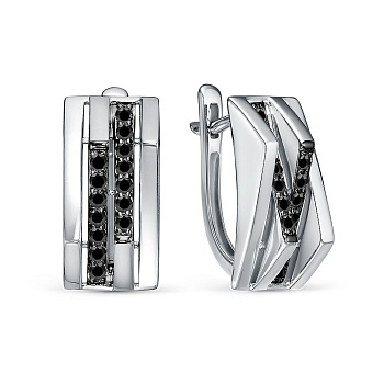 Серьги 5-5953-106-2Б-Чбр