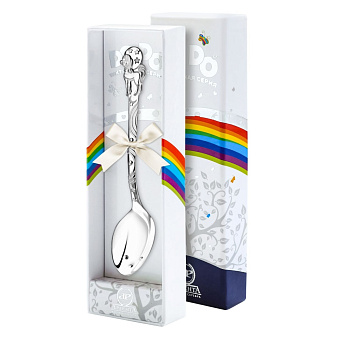 Ложка 1180ЛЖ05806 детская DODO &quot;Единорог&quot; с черн. + футляр